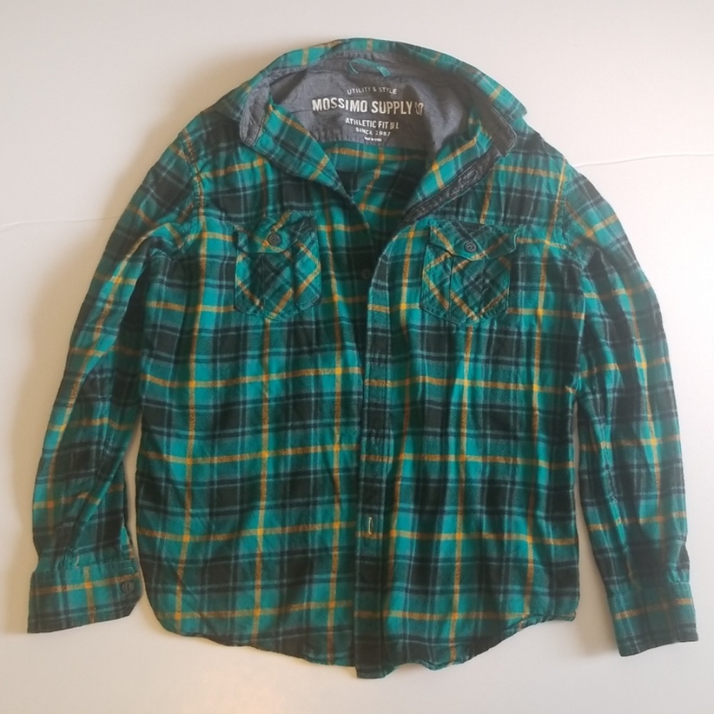 Plaid casual button down